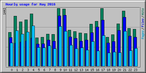 Hourly usage for May 2016